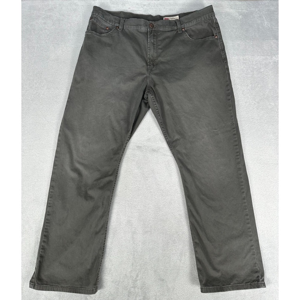 Wrangler Straight Fit Jeans Mens Size 38 Gray Denim Stretch Relaxed Fit Casual